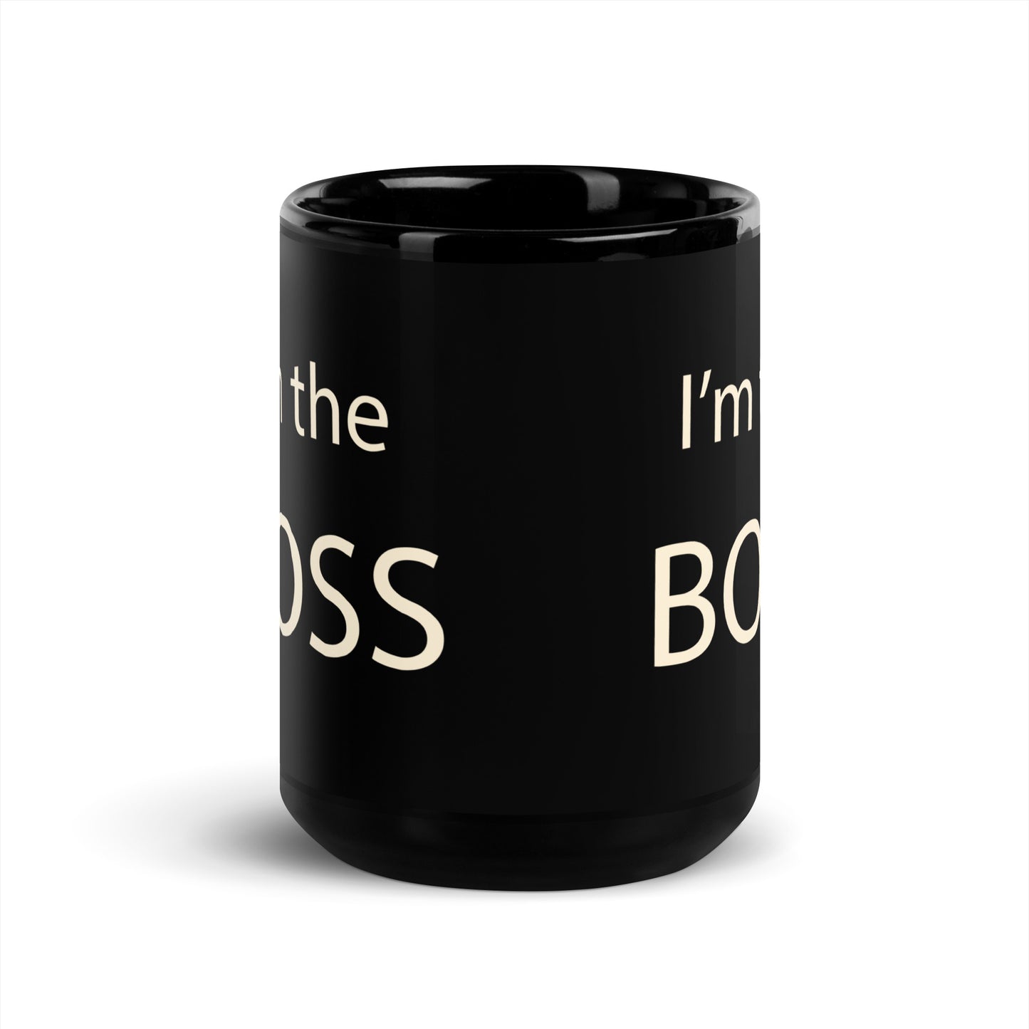 I'm the BOSS - Black Glossy Mug