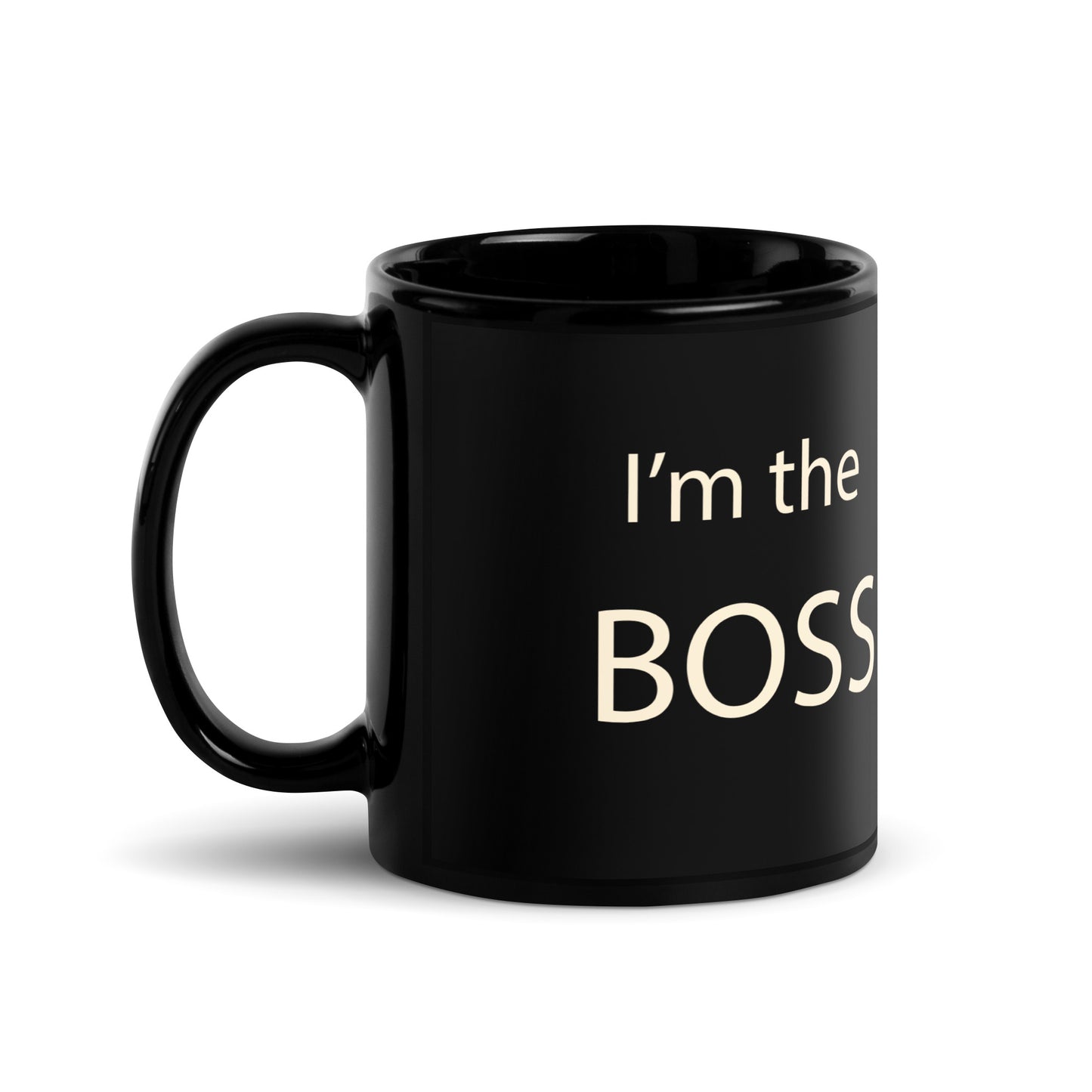 I'm the BOSS - Black Glossy Mug