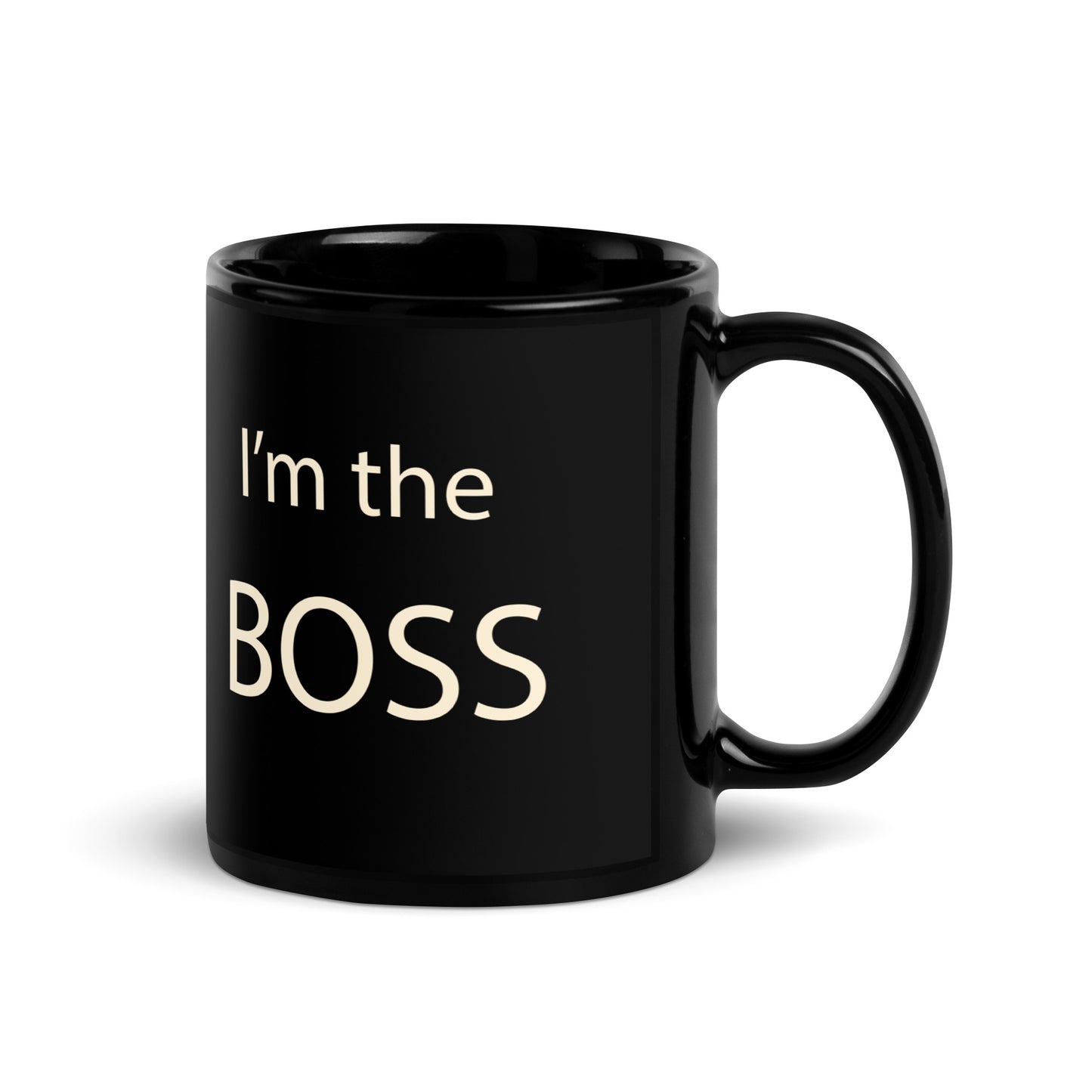 I'm the BOSS - Black Glossy Mug