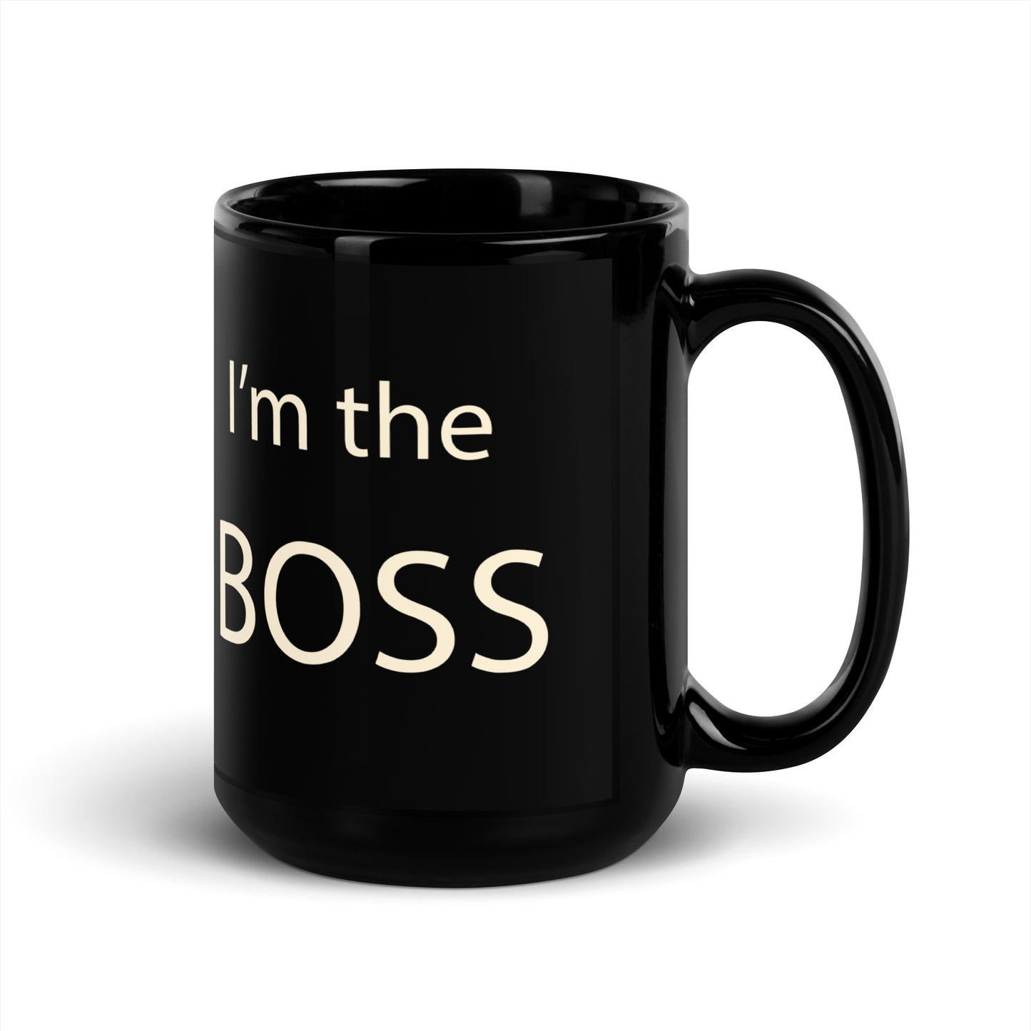 I'm the BOSS - Black Glossy Mug